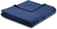 Wohndecke BIEDERLACK "King Fleece", blau (marine), B:150cm L:200cm, Polyester,