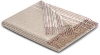 Plaid BIEDERLACK "Essence", beige (natural), B:140cm L:190cm, Baumwolle, Polyester,