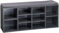 Schuhschrank KESPER "KESPER Schuhschrank mit Sitzkissen", grau, B:103,5cm H:48cm