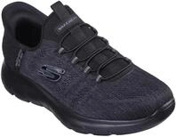 Slip-On Sneaker SKECHERS "SUMMITS-KEY PACE", Herren, Gr. 40, schwarz (schwarz uni),