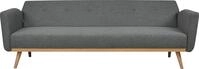Schlafsofa SALESFEVER "Komfortables Sofa zum Entspannen", grau, B:212cm H:79cm