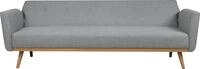 Schlafsofa SALESFEVER "Komfortables Sofa zum Entspannen", grau (hellgrau), B:212cm