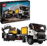 Konstruktionsspielsteine LEGO "Volvo FMX LKW mit EC230 Electric Raupenbagger (42175),
