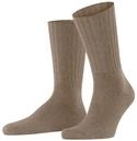 Socken FALKE "Nelson", Herren, Gr. 39-42, braun (nutmeg mel (5410)), Obermaterial: