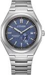 Automatikuhr CITIZEN, silber (titansilberfarben, blau), Armbanduhren, Damen,