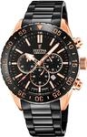 Chronograph FESTINA "Keramik Kollektion", schwarz (schwarz, schwarz), Armbanduhren,