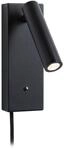 PAULMANN LED Wandleuchte "Hulda 2,5W USBC 230V 3000K Metall", schwarz, 1, H: 18cm,