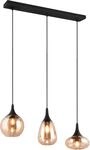 TRIO LEUCHTEN Pendelleuchte "Lumina, E14 H&auml;ngelampe 3-flammig Glasschirme in 3