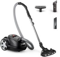 PHILIPS Bodenstaubsauger "XD8122/10 8000 Series", schwarz (tiefschwarz matt), B:32cm