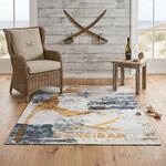 Teppich SANSIBAR "Keitum 012", bunt (goldfarben, multi), B:160cm H:3mm L:230cm,