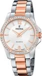 Quarzuhr FESTINA "Mademoiselle", rosa (silberfarben, ros&eacute;goldfarben), Armbanduhren,