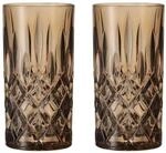 Longdrinkglas NACHTMANN "Longdrinkgl&auml;ser Noblesse 395 ml 2er Set", braun (tobacco),