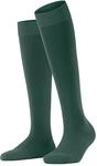 Kniestr&uuml;mpfe FALKE "ClimaWool", Damen, Gr. 37-38, gr&uuml;n (hunter gr&uuml;n (7441)),