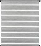 Doppelrollo GARDINIA "de luxe", grau (grau, melange), B:120cm H:180cm, Polyester,