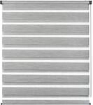 Doppelrollo GARDINIA "de luxe", grau (grau, melange), B:90cm H:240cm, Polyester,