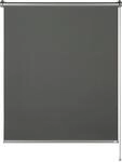 Seitenzugrollo "Thermorollo Martha", grau (anthrazit), B:100cm H:150cm, Polyester,
