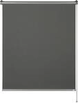 Seitenzugrollo "Thermorollo Martha", grau (anthrazit), B:90cm H:150cm, Polyester,