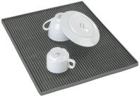 Abtropfmatte WENKO "Modell Maxi", grau, B:40cm H:1cm T:30cm, Kunststoff,