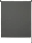 Seitenzugrollo "Thermorollo Martha", grau (anthrazit), B:120cm H:150cm, Polyester,