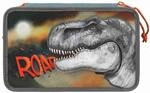 Buntstift DEPESCHE "3-Fach Federtasche Roar Dino World 20 x 13 cm bunt", Kinder,