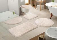 Badematte KLEINE WOLKE "Mellow, Badvorleger, Badezimmer Teppich" Gr. 7, beige