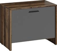 Schuhbank BYLIVING "BEN", grau (melamin old wood, anthrazit, melamin old wood),