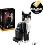 Konstruktionsspielsteine LEGO "Schwarz-wei&szlig;e Katze (21349), LEGO Ideas", bunt,