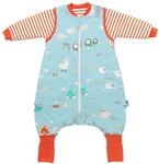 Babyschlafsack SCHLUMMERSACK "Schlafsack mit F&uuml;&szlig;en 3.5 Tog" Gr. 70, blau
