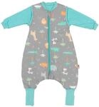 Babyschlafsack SCHLUMMERSACK "Schlafsack mit F&uuml;&szlig;en 3.5 Tog" Gr. 70, grau...