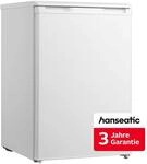 HANSEATIC K&uuml;hlschrank "HKS8555GCW", Energieeffizienz: C, silber (wei&szlig;),