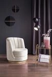 Drehsessel SALESFEVER "Komfortabler Drehsessel mit Stil", beige, B:68cm H:77cm
