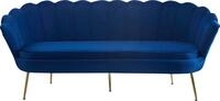 3-Sitzer SALESFEVER "Clam Komfortsofa", blau (dunkelblau), B:180cm H:78cm T:76cm,