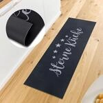 K&uuml;chenl&auml;ufer HANSE HOME "F&uuml;nf Sterne K&uuml;che", schwarz (schwarz,grau), B:50cm H:3mm