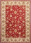 Wollteppich THEKO "Royal Ziegler 503" Gr. 1, rot, B:60cm H:14mm L:90cm, Schurwolle,