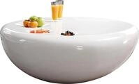 Couchtisch SALESFEVER "Coffeetable im minimalistischen Stil", wei&szlig;, B:100cm H:38cm