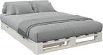 Palettenbett OTTO HOME "ALASCO " Mit Schublade", wei&szlig;, B:140cm H:18cm L:200cm,