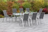 Garten-Essgruppe MERXX "Amalfi di lusso", grau (grafit, grau), B:56,5cm H:104cm