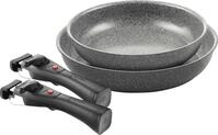 Pfannen-Set BALLARINI "Bratpfanne Torre", grau, &Oslash;:28cm, Pfannen, Pfannen-Set,