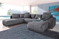 Wohnlandschaft JOCKENH&Ouml;FER GRUPPE "Orlando U-Form, B: 337 cm, Liegefl. 135x305...