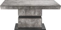 Esstisch BYLIVING "Matthew", grau (betonfarbend), B:140cm H:75cm T:90cm, Tische,