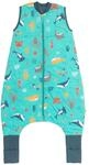 Babyschlafsack SCHLUMMERSACK "Schlafsack mit F&uuml;&szlig;en 1.0 Tog" Gr. 60, blau