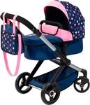 Kombi-Puppenwagen BAYER "Xeo", blau (fee blau, rosa), Puppenwagen, KinderB:37cm