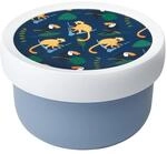Lunchbox MEPAL "Fruchtbox mit Gabel Campus 300 ml", bunt (jungle), L:6,7cm,