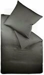 Bettw&auml;sche FLEURESSE "Colours in 135x200, 155x220 oder 200x200 cm", grau