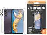 PANZERGLASS Displayschutzglas "3-in-1 Bundle Set Ultra Wide Fit mit D3O",