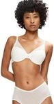 Halbschalen-BH TRIUMPH "Signature Sheer", Damen, Gr. 70, Cup A, wei&szlig; (ecru wei&szlig;),