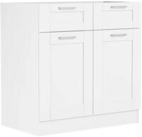 Unterschrank VCM "K&uuml;chenschrank 80 cm Unterschrank Schublade Colura", wei&szlig;, B:60cm