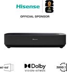 HISENSE Laser-TV "PL2", schwarz, B:53,1cm H:12cm T:33,5cm, Beamer, Laser-TV