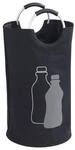 Flaschensammler WENKO "Modell Jumbo", schwarz (schwarz, grau), B:38cm H:72cm T:38cm,