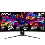 MSI Curved-Gaming-OLED-Monitor "MPG 341CQPX QD", Energieeffizienz: G, schwarz,